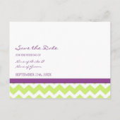 Plum Limoen Foto Sla de datum bruiloft Briefkaarte Aankondigingskaart (Achterkant)