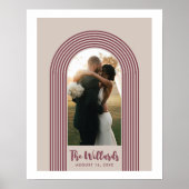 Plum Lombard Lines Arch Custom Photo Art Print (Voorkant)