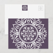 Plum Mandala Briefkaart (Voorkant / Achterkant)