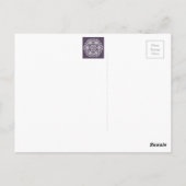 Plum Mandala Briefkaart (Achterkant)