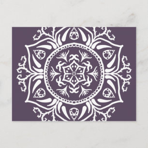 Plum Mandala Briefkaart