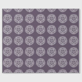 Plum Mandala Cadeaupapier (Vlak)