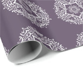Plum Mandala Cadeaupapier (Rol Hoek)
