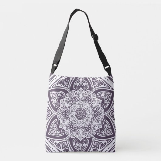 Plum Mandala Crossbody Tas (Achterkant)