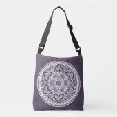 Plum Mandala Crossbody Tas (Voorkant)