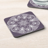 Plum Mandala Drankjes Onderzetter (Linkerzijde)