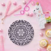 Plum Mandala Papieren Bordje (Feest)