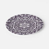 Plum Mandala Papieren Bordje (Gekanteld)