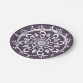 Plum Mandala Papieren Bordje (Gekanteld)
