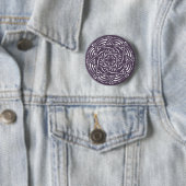 Plum Mandala Ronde Button 5,7 Cm (In situ)