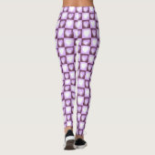 Plum Mauve Celestial Hearts Valentine Gift Leggings (Achterkant)