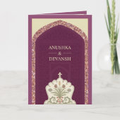 Plum Mauve Roos Gold All in One Indian Wedding (Voorkant)