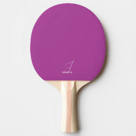 Plum Monogrammed Ping Pong Paddle Tafeltennisbatje