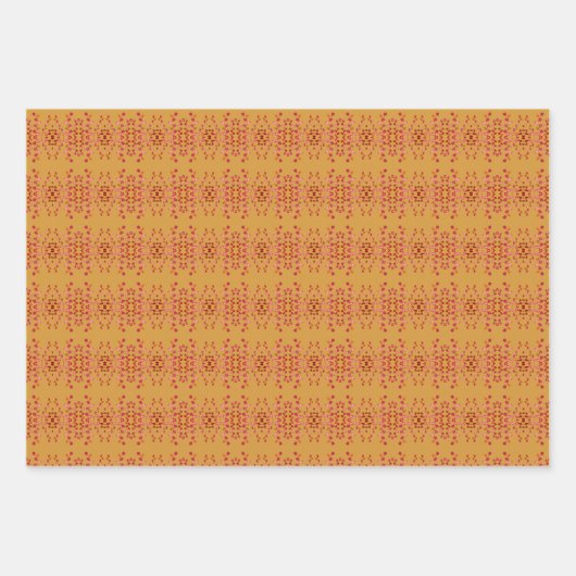 Plum Mosterd Gouden Blad Verpakkingsdocument Inpakpapier Vel (Voorkant 2)