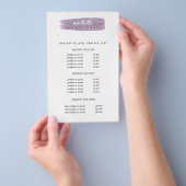 Plum Nail Poland Pruing & Services Flyer (Hand)