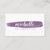Plum Nail Poolse penseel Salon Manicure Social med Visitekaartje (Voorkant)