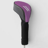 Plum Nice Initiaal Golfheadcover (Schuin)