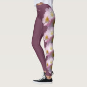 Plum North Dakota State Flower Wilde Roos Leggings (Links)