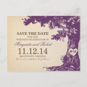 Plum Old Oak Tree Sla de datum briefkaarten (Voorkant)