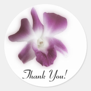 Plum Orchid, dank je! Ronde Sticker