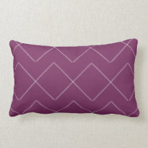 Plum Paars Chevron Lite Indoor Lumbar Pillow