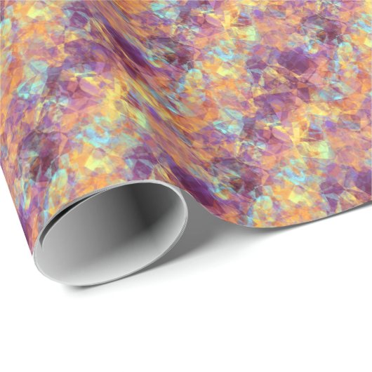 Plum Paars Crumpled Texture Cadeaupapier (Rol Hoek)