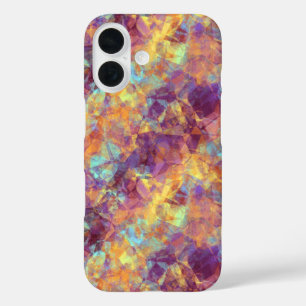 Plum Paars Crumpled Texture iPhone 16 Hoesje