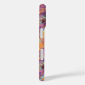 Plum Paars Crumpled Texture Case-Mate iPhone Case (Achterkant / Rechts)