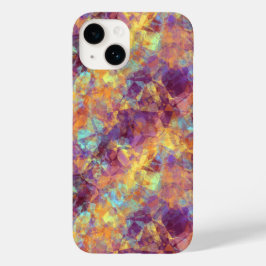 Plum Paars Crumpled Texture Case-Mate iPhone Case