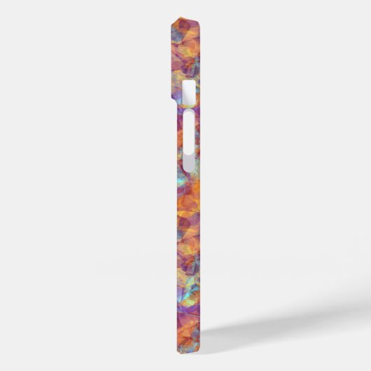 Plum Paars Crumpled Texture Case-Mate iPhone Case (Achterkant / Links)