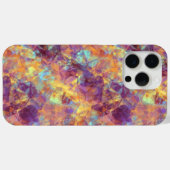 Plum Paars Crumpled Texture Case-Mate iPhone Case (Achterkant (horizontaal))