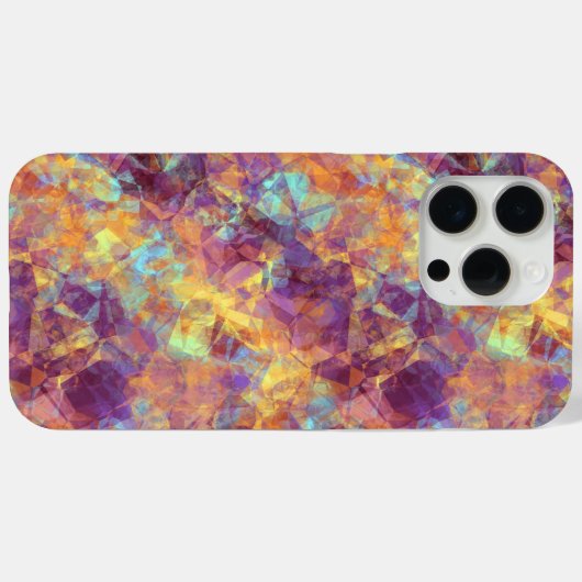 Plum Paars Crumpled Texture Case-Mate iPhone Case (Achterkant (horizontaal))