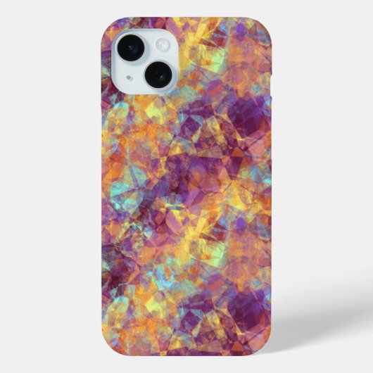 Plum Paars Crumpled Texture Case-Mate iPhone Case (Achterkant)