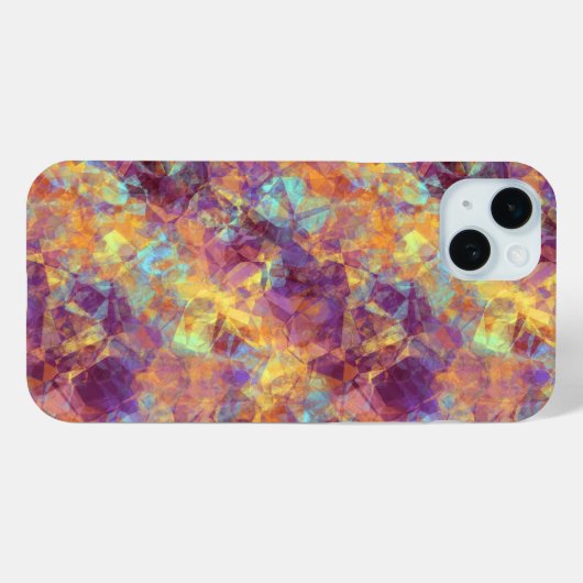 Plum Paars Crumpled Texture Case-Mate iPhone Case (Achterkant (horizontaal))