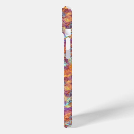 Plum Paars Crumpled Texture Case-Mate iPhone Case (Achterkant / Links)