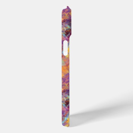 Plum Paars Crumpled Texture Case-Mate iPhone Case (Achterkant / Rechts)