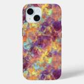 Plum Paars Crumpled Texture Case-Mate iPhone Case (Achterkant)