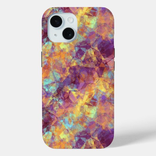 Plum Paars Crumpled Texture Case-Mate iPhone Case (Achterkant)