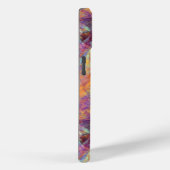 Plum Paars Crumpled Texture Case-Mate iPhone Case (Achterkant / Rechts)