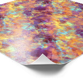 Plum Paars Crumpled Texture Foto Afdruk (Hoek)