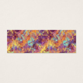 Plum Paars Crumpled Texture Mini Visitekaartjes