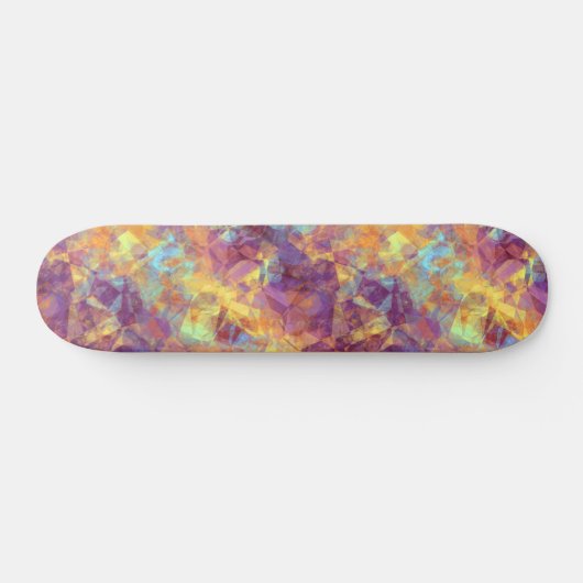 Plum Paars Crumpled Texture Persoonlijk Skateboard (Horizontaal)