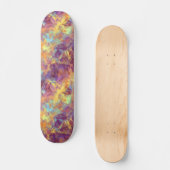 Plum Paars Crumpled Texture Persoonlijk Skateboard (Voorkant)