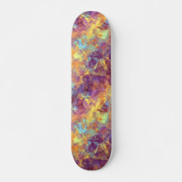 Plum Paars Crumpled Texture Persoonlijk Skateboard