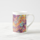 Plum Paars Crumpled Texture Porselein Kop (Rechts)