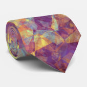 Plum Paars Crumpled Texture Stropdas (Opgerold)