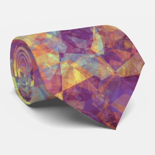 Plum Paars Crumpled Texture Stropdas (Opgerold)