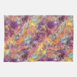 Plum Paars Crumpled Texture Theedoek