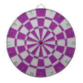 Plum Paars en Grey Dartbord (Voorkant)