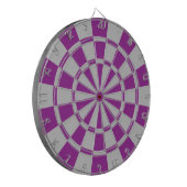 Plum Paars en Grey Dartbord (Voorkant Links)